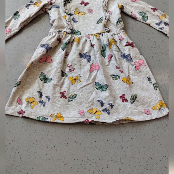 Carter’s Kid girl’s 4/5 dress long sleeves Multicolor Butterflies Fairy Core - Picture 9 of 10